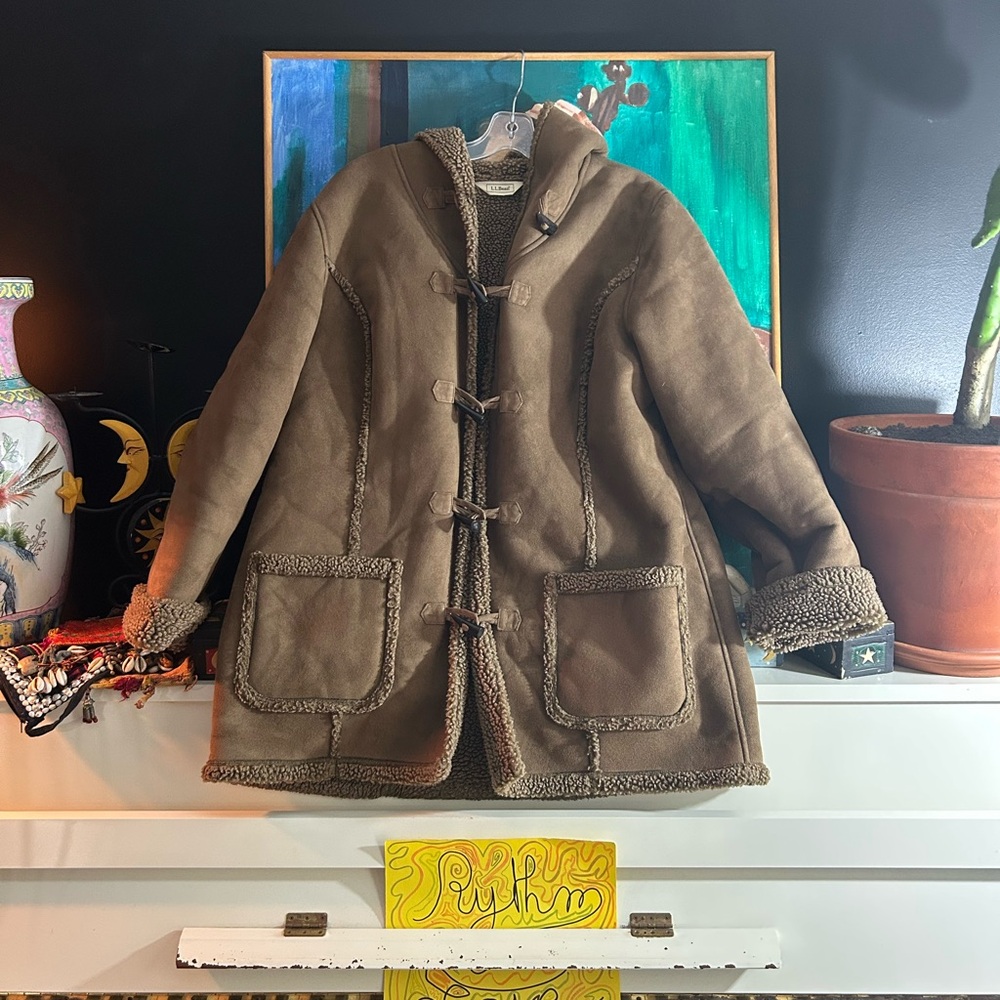 L.L. Bean Brown Teddy Jacket